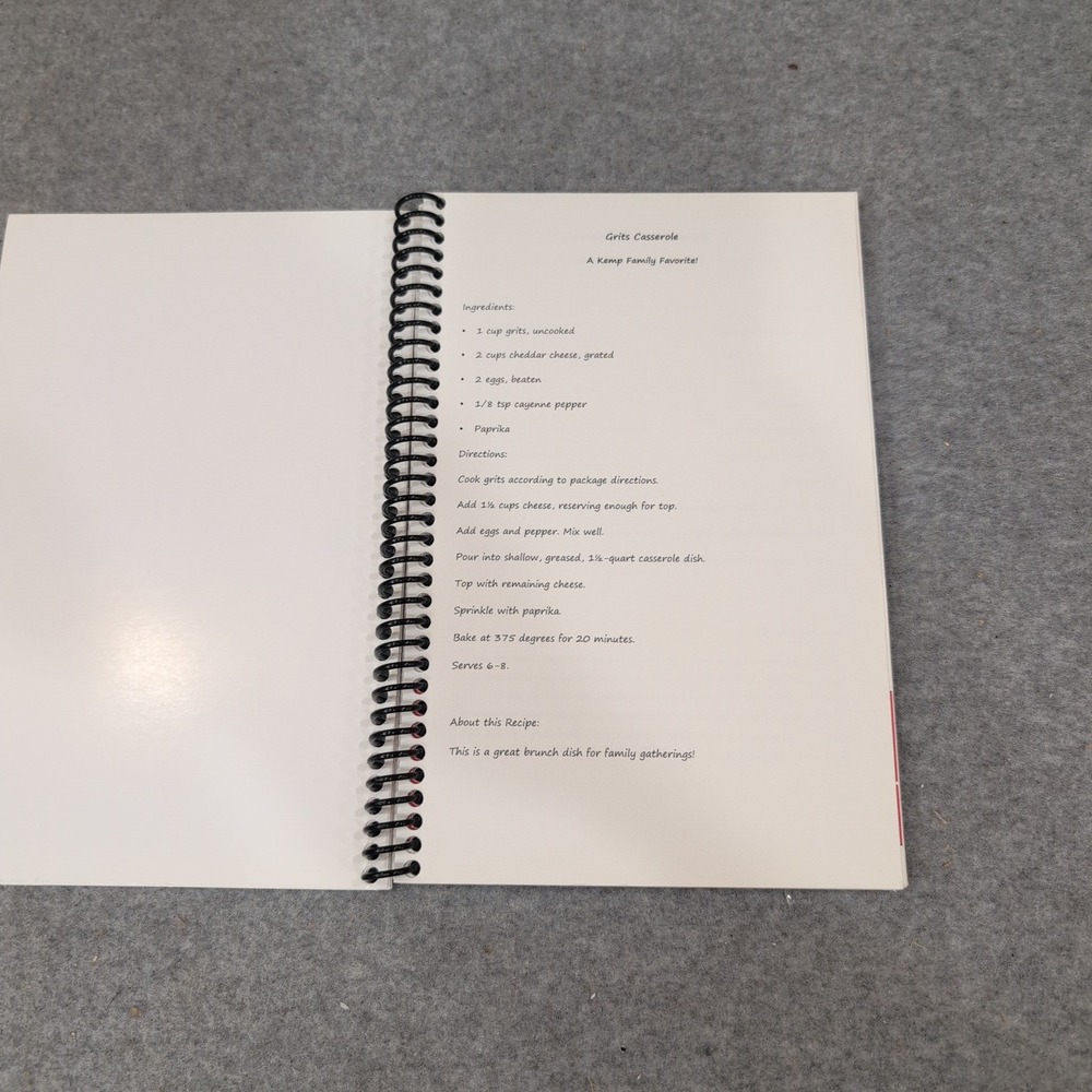 Georgia Grub Cookbook First Lady Marty Kemp Governor Staff Recipes Spiral Bound - Picture 3 of 3